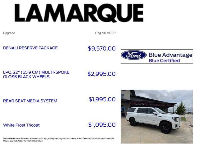 Used 2024 GMC Yukon XL Denali w/ Denali Reserve Package RWD image 10