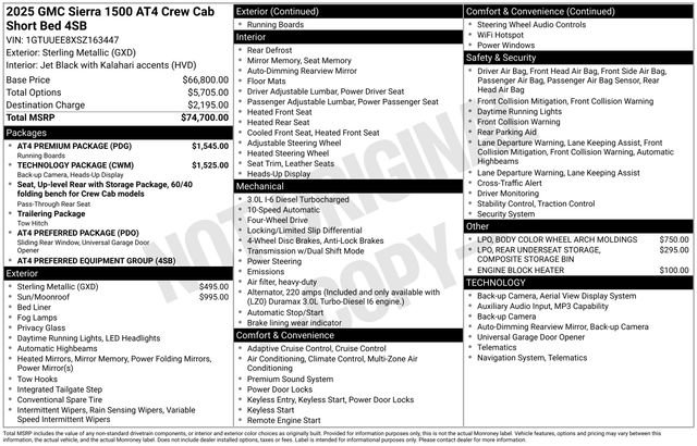 Used 2025 GMC Sierra 1500 AT4 w/ AT4 Premium Package image 30