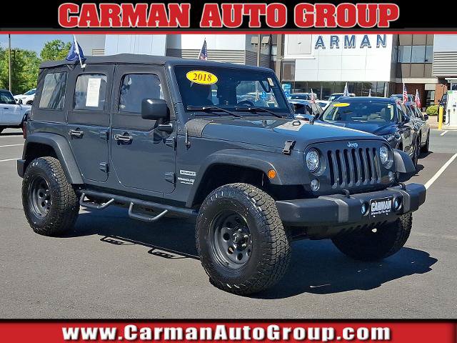 Used 2018 Jeep Wrangler Unlimited Sport w/ Connectivity Group AWD/4WD image 1