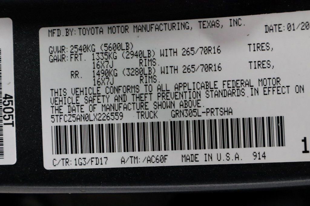 Used 2020 Toyota Tacoma TRD Off-Road w/ Technology Package image 33