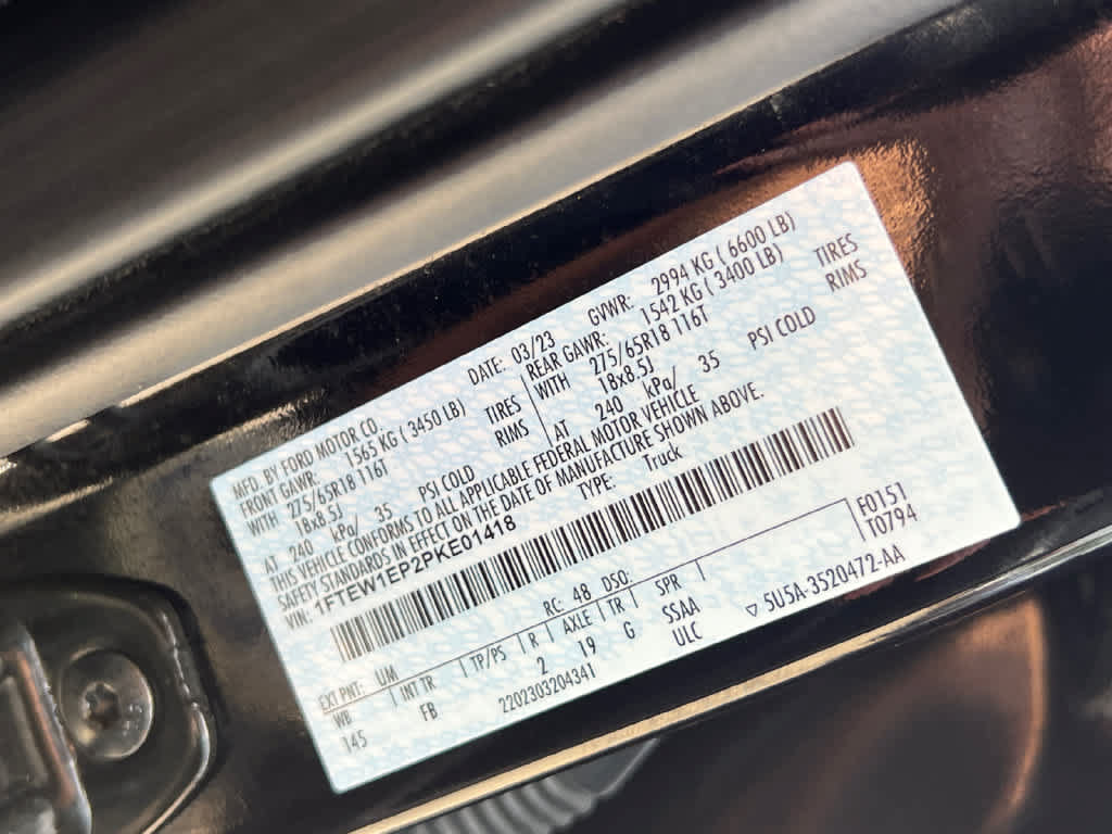 Certified 2023 Ford F150 XLT w/ Equipment Group 302A High AWD/4WD image 34