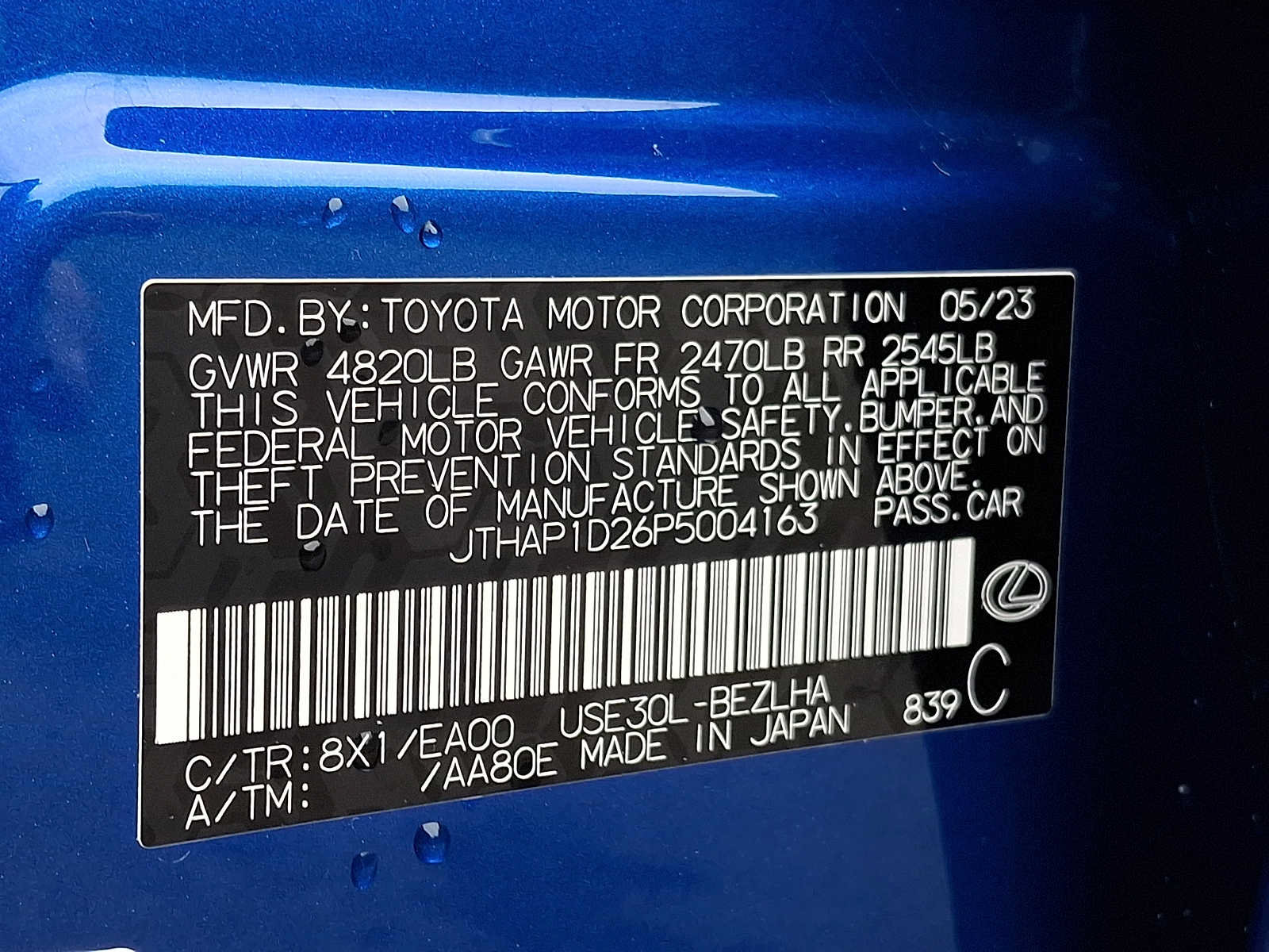Used 2023 Lexus IS 500 RWD image 28