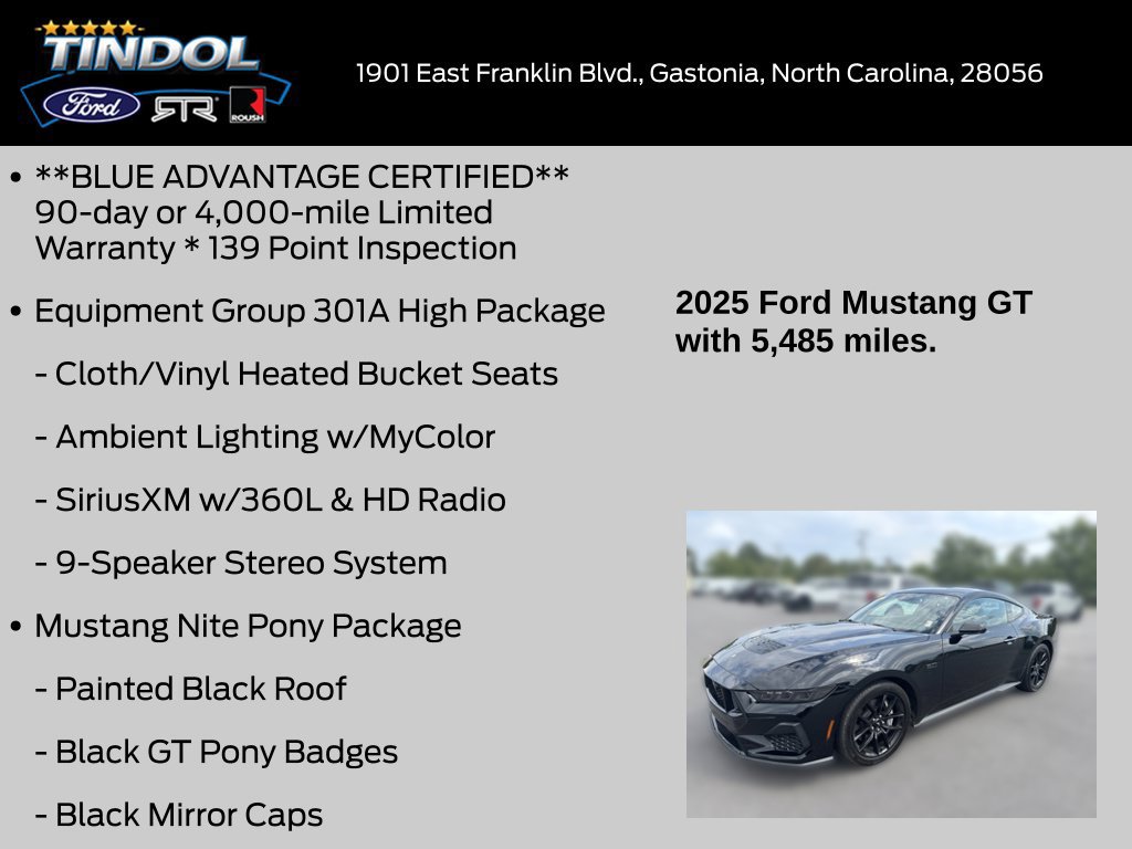 Certified 2025 Ford Mustang GT RWD image 18