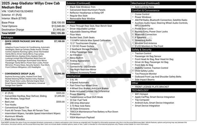Used 2025 Jeep Gladiator Sport AWD/4WD image 3