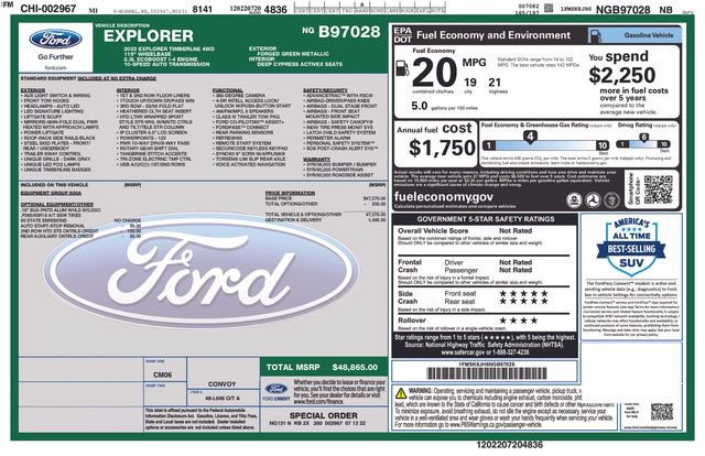 Certified 2022 Ford Explorer Timberline AWD/4WD image 5