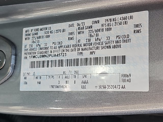 Certified 2023 Ford Escape ST-Line w/ Cold Weather Package FWD image 39