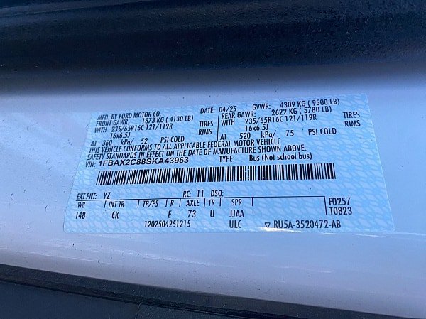 Certified 2025 Ford Transit 350 XLT RWD image 48