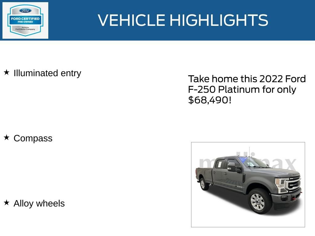 Certified 2022 Ford F250 Platinum image 8