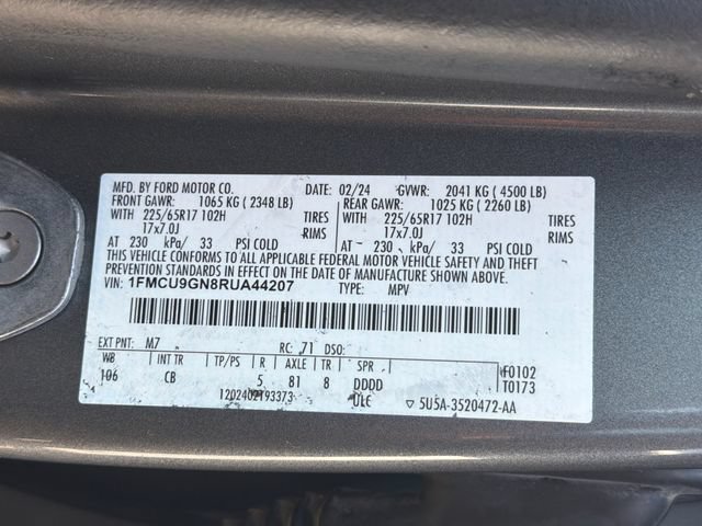 Certified 2024 Ford Escape Active w/ Tech Pack #1 AWD/4WD image 24