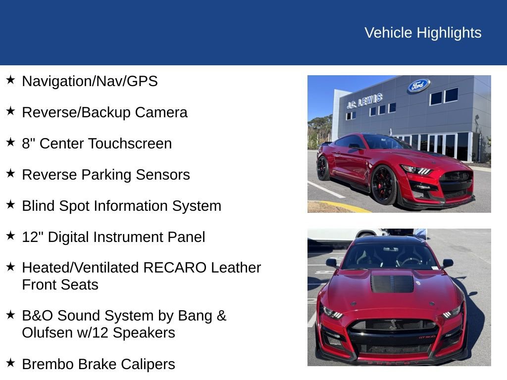 Certified 2020 Ford Mustang Shelby GT500 w/ Technology Package image 21