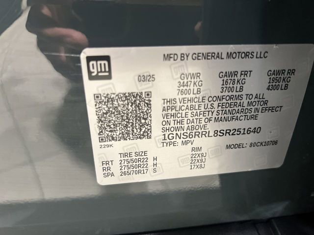 Used 2025 Chevrolet Tahoe RST w/ RST Capability Package image 33