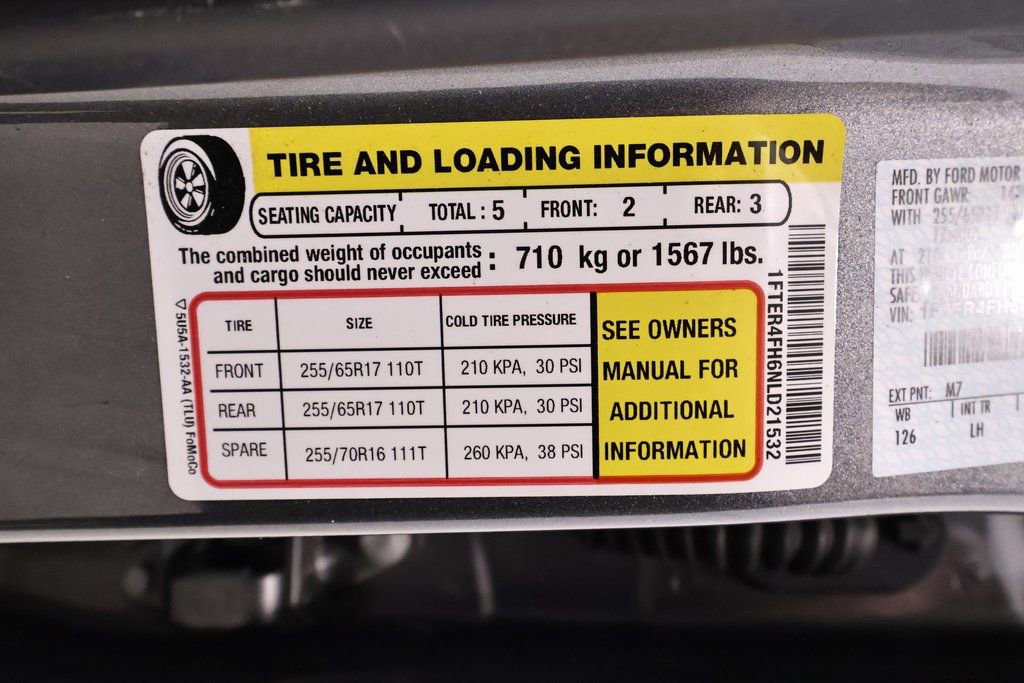 Certified 2022 Ford Ranger XLT w/ Equipment Group 302A High image 45