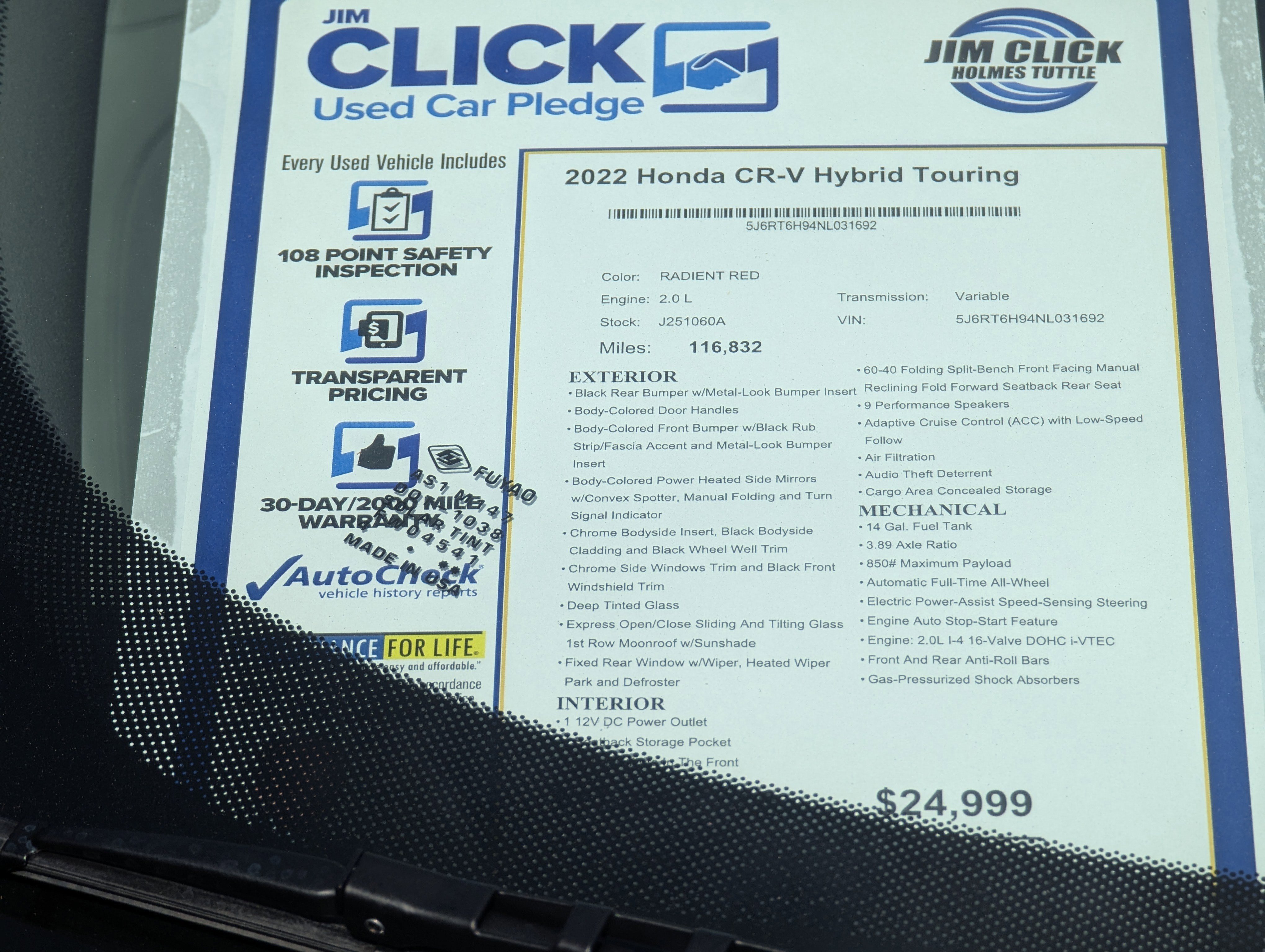 Used 2022 Honda CR-V Touring image 14