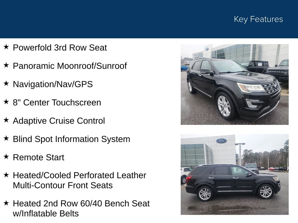 Certified 2017 Ford Explorer Limited w/ Equipment Group 301A image 21
