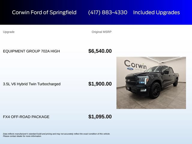 Certified 2024 Ford F150 Platinum w/ Equipment Group 702A High AWD/4WD image 6