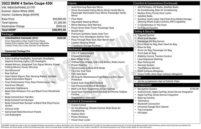 Used 2022 BMW 430i Coupe w/ Convenience Package image 5