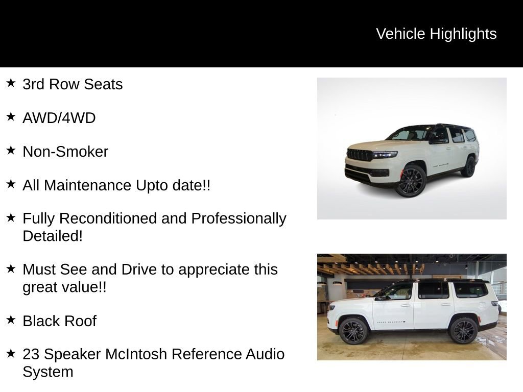 Used 2024 Jeep Grand Wagoneer Series II w/ Quick Order Packagew 28T image 26