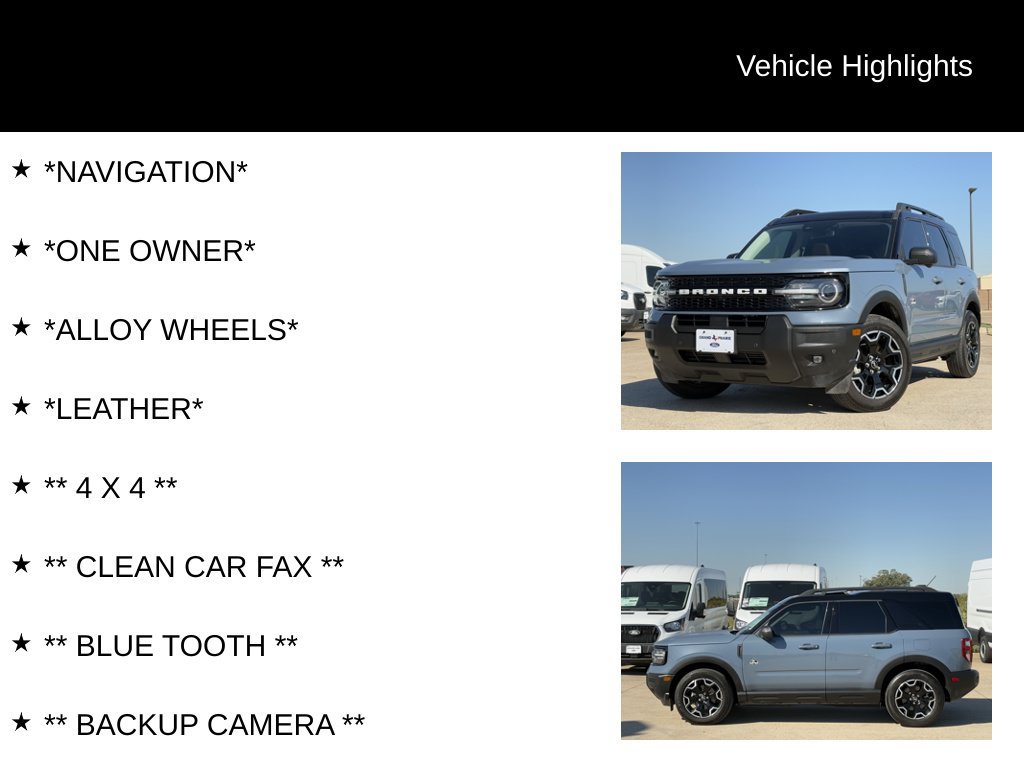 Certified 2025 Ford Bronco Sport Outer Banks w/ Outer Banks Tech Package+ AWD/4WD image 4