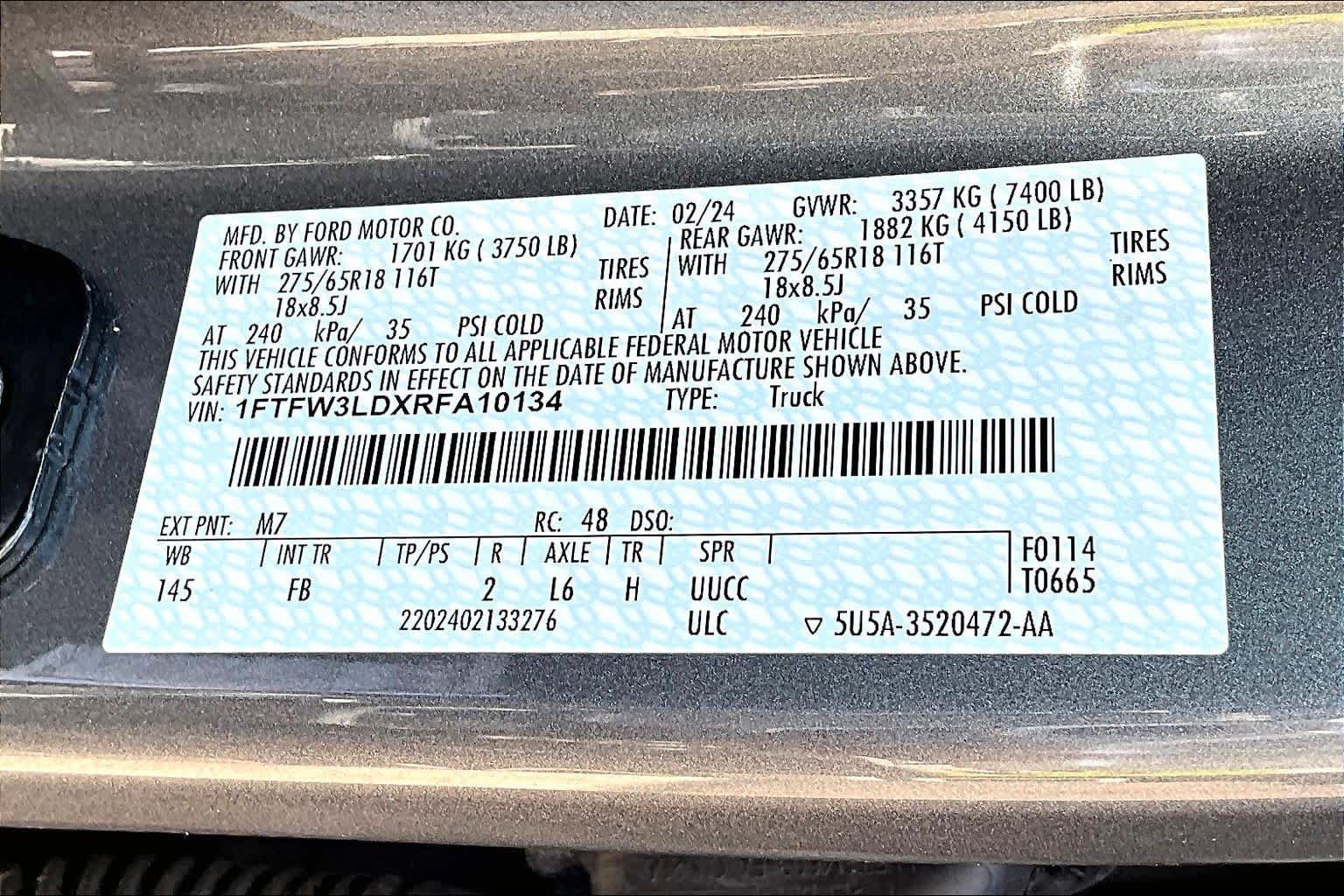 Certified 2024 Ford F150 XLT w/ Equipment Group 302A MID AWD/4WD image 38