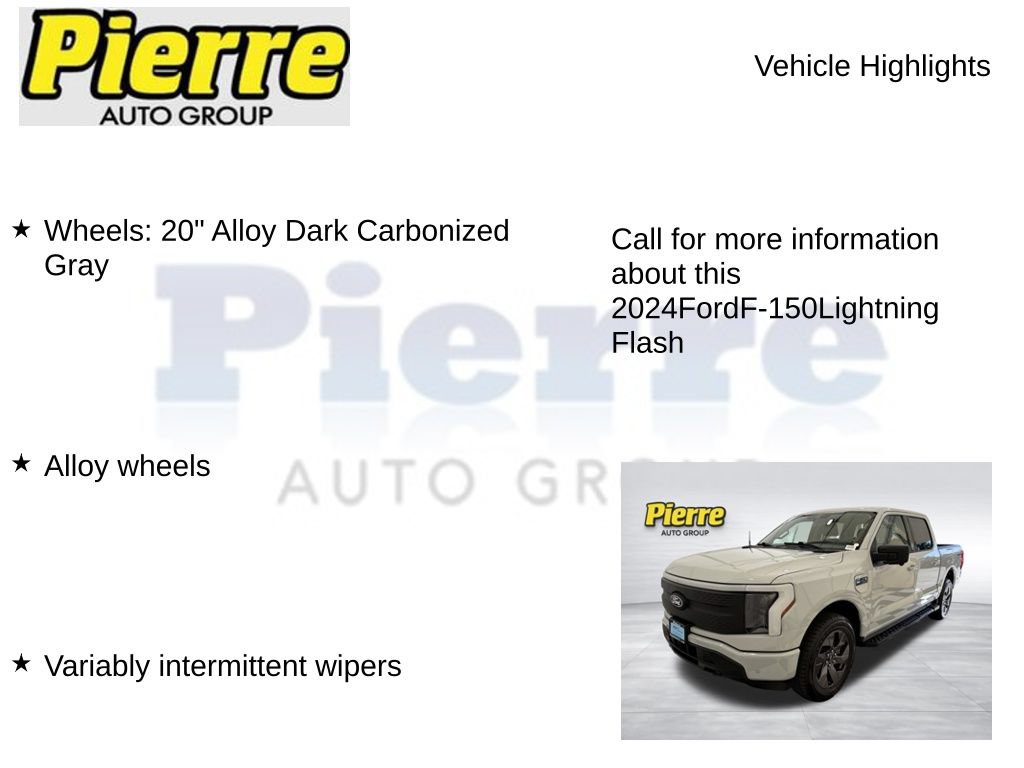 Certified 2024 Ford F150 Lightning Flash w/ Max Trailer Tow Package AWD/4WD image 23