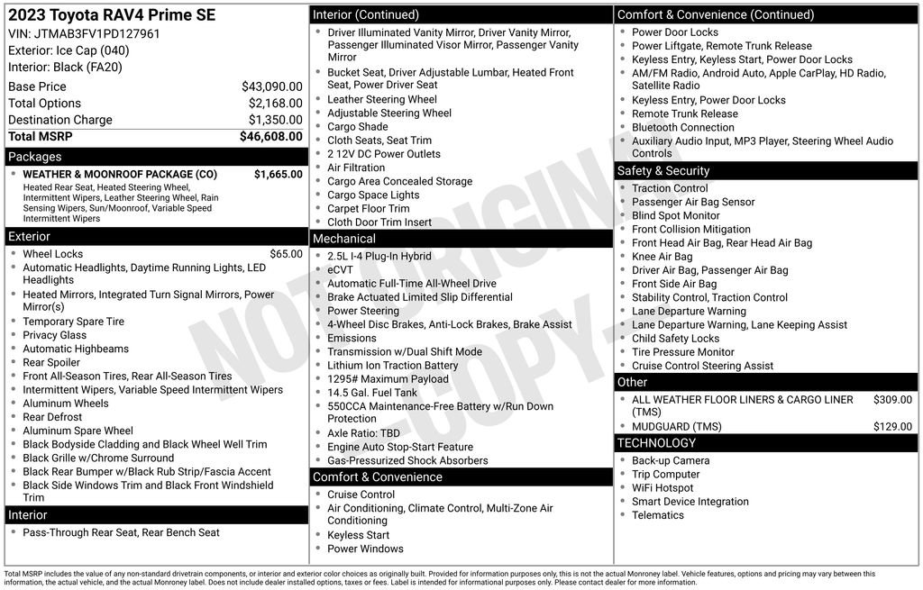 Used 2023 Toyota RAV4 SE w/ Weather & Moonroof Package AWD/4WD image 35