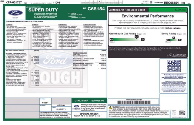 Certified 2024 Ford F250 Platinum w/ Tremor Off-Road Package AWD/4WD image 38