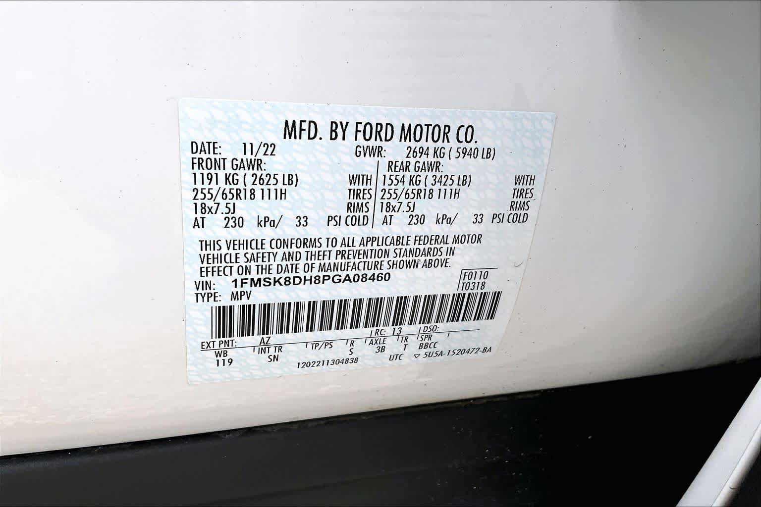 Certified 2023 Ford Explorer XLT w/ Equipment Group 202A AWD/4WD image 34