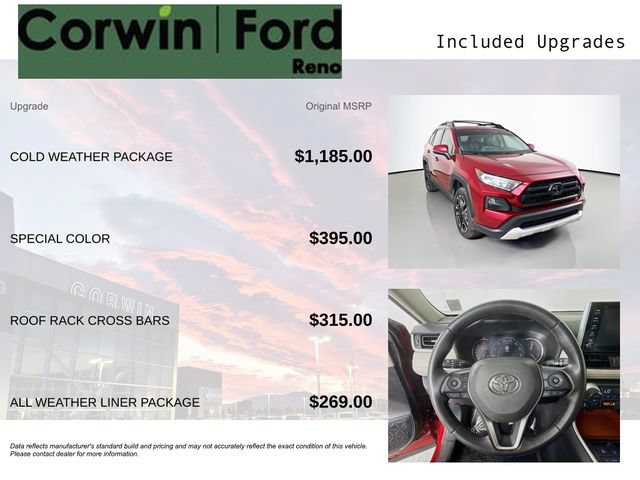 Used 2019 Toyota RAV4 Adventure w/ Cold Weather Package AWD/4WD image 3