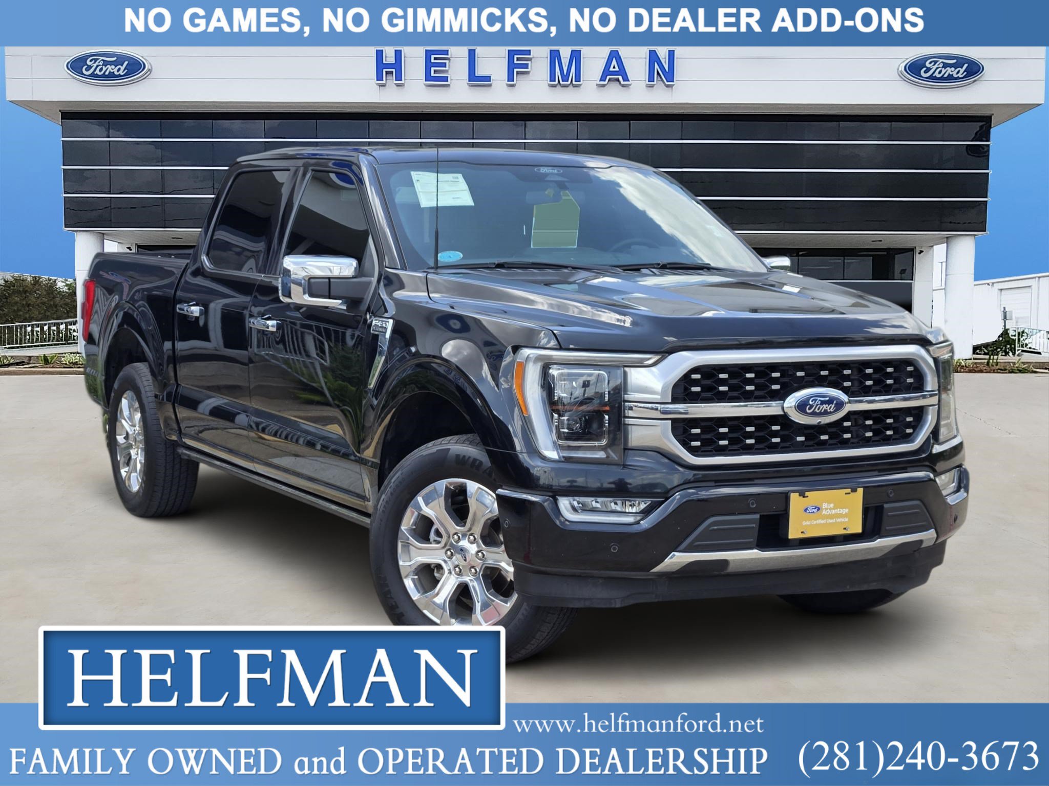 Certified 2022 Ford F150 Platinum w/ Equipment Group 701A High