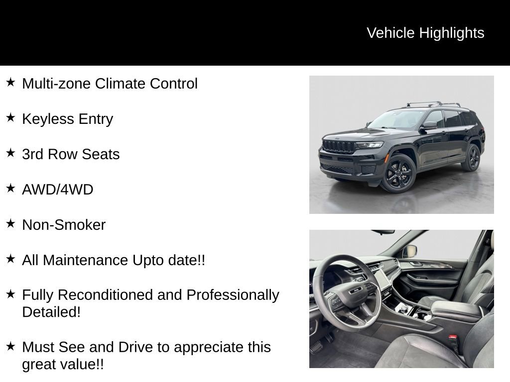 Used 2023 Jeep Grand Cherokee L Laredo AWD/4WD image 21