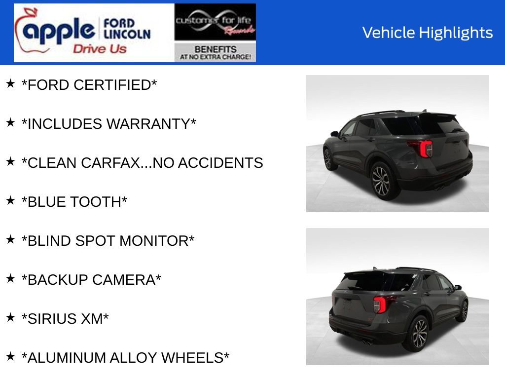 Certified 2020 Ford Explorer ST w/ Premium Technology Package image 9