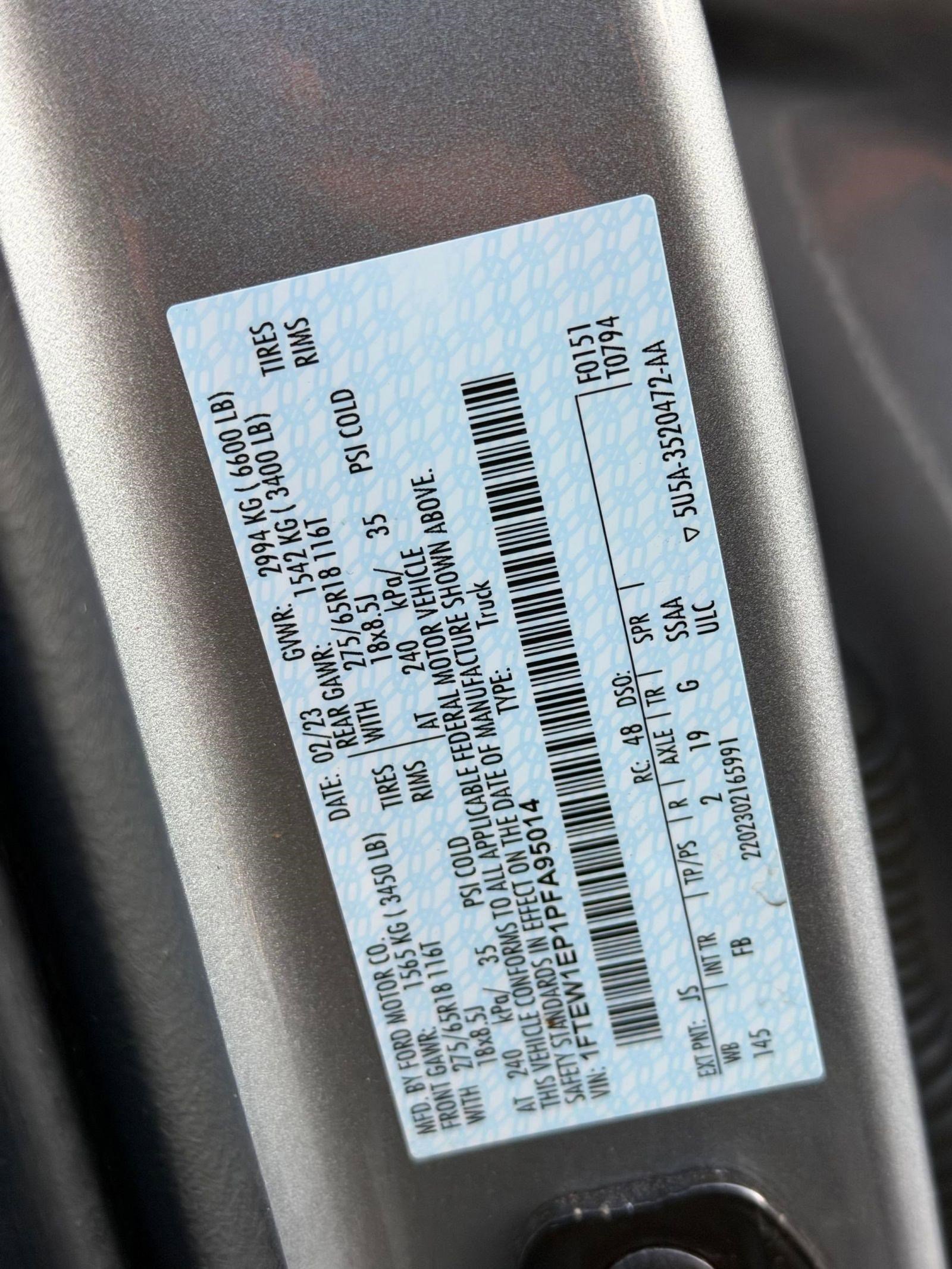 Certified 2023 Ford F150 XLT w/ Equipment Group 302A High image 20