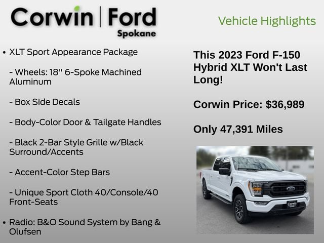 Certified 2023 Ford F150 XLT w/ Equipment Group 302A High AWD/4WD image 31