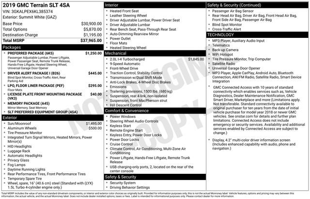 Used 2019 GMC Terrain SLT w/ Preferred Package FWD image 36