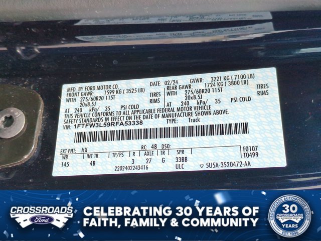 Certified 2024 Ford F150 XLT w/ Equipment Group 303A High AWD/4WD image 38