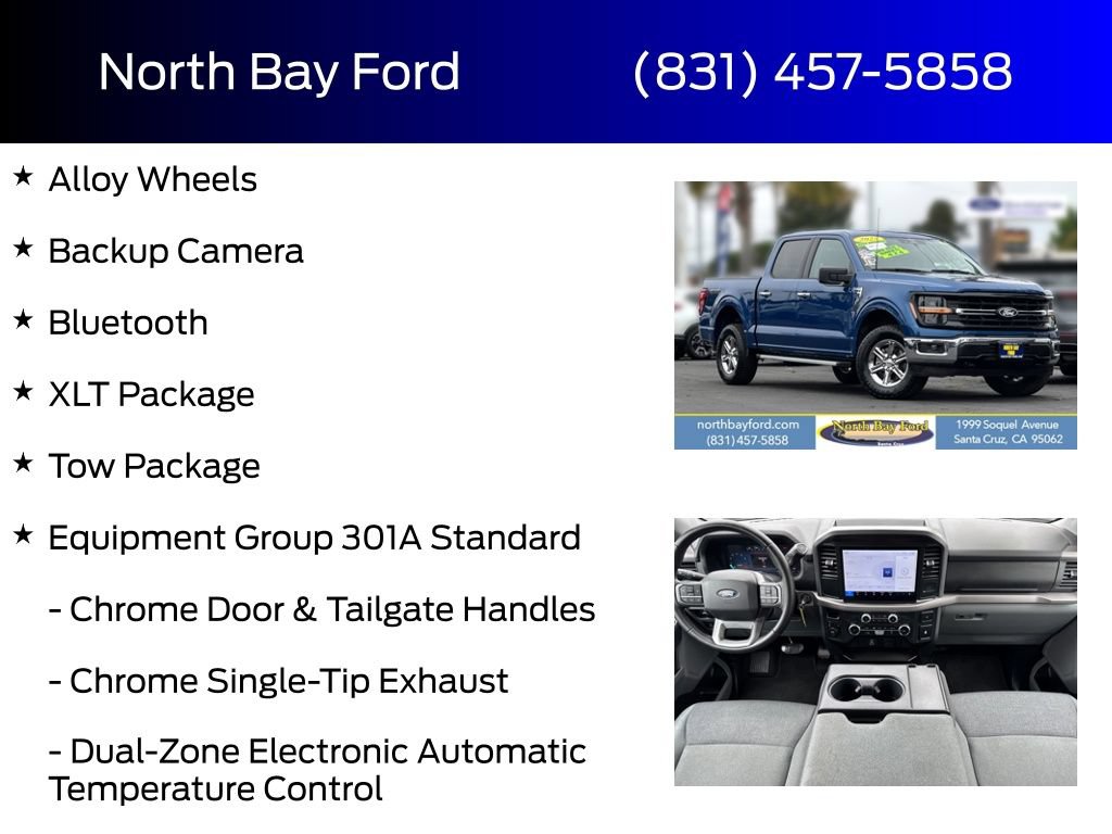 Certified 2025 Ford F150 XLT w/ Equipment Group 301A Standard AWD/4WD image 4