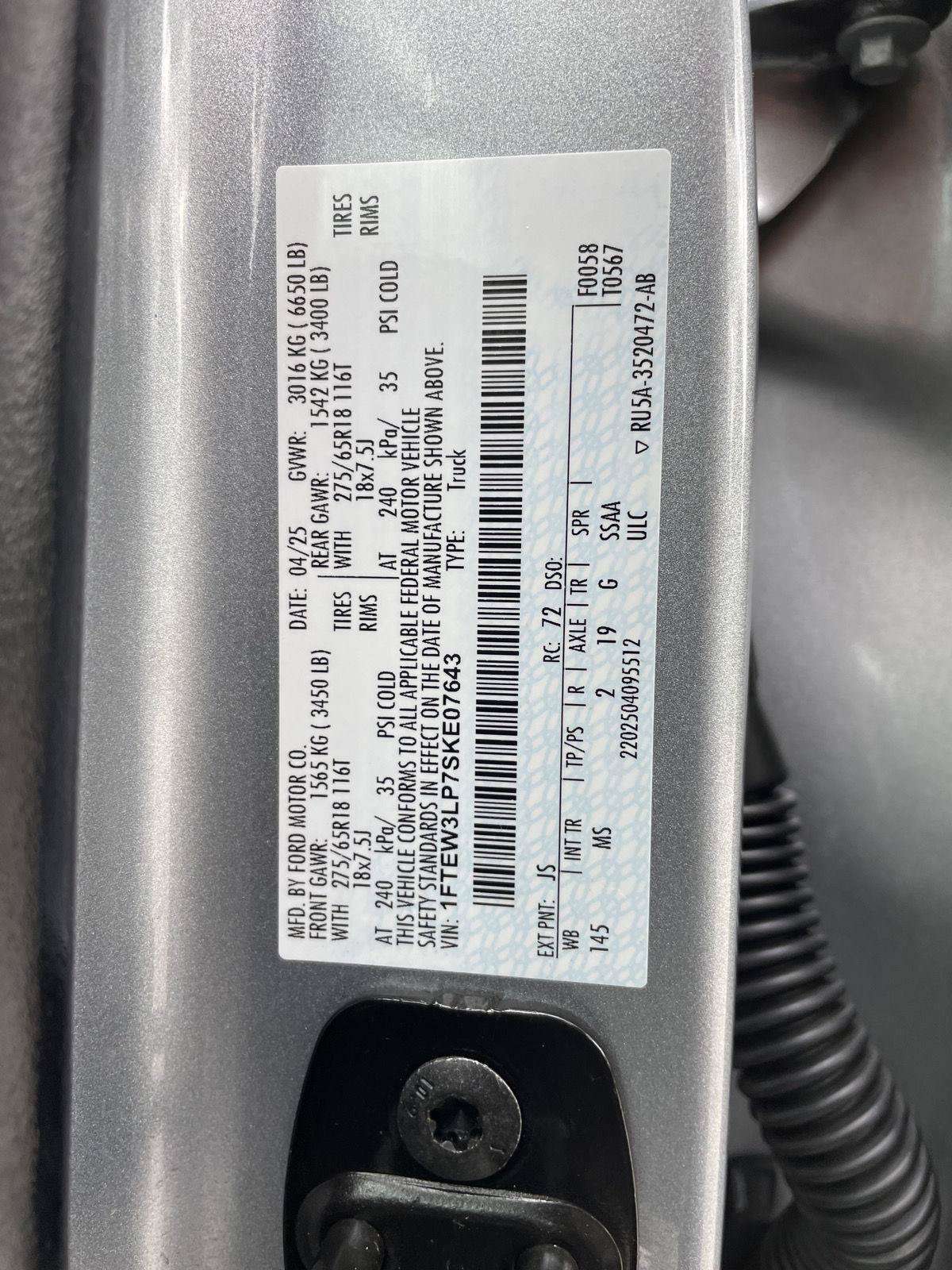 Certified 2025 Ford F150 XLT w/ Equipment Group 301A Standard AWD/4WD image 30