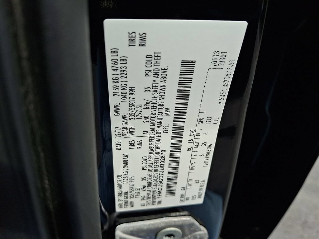 Certified 2018 Ford Escape SE w/ SE Sync 3 Package AWD/4WD image 26