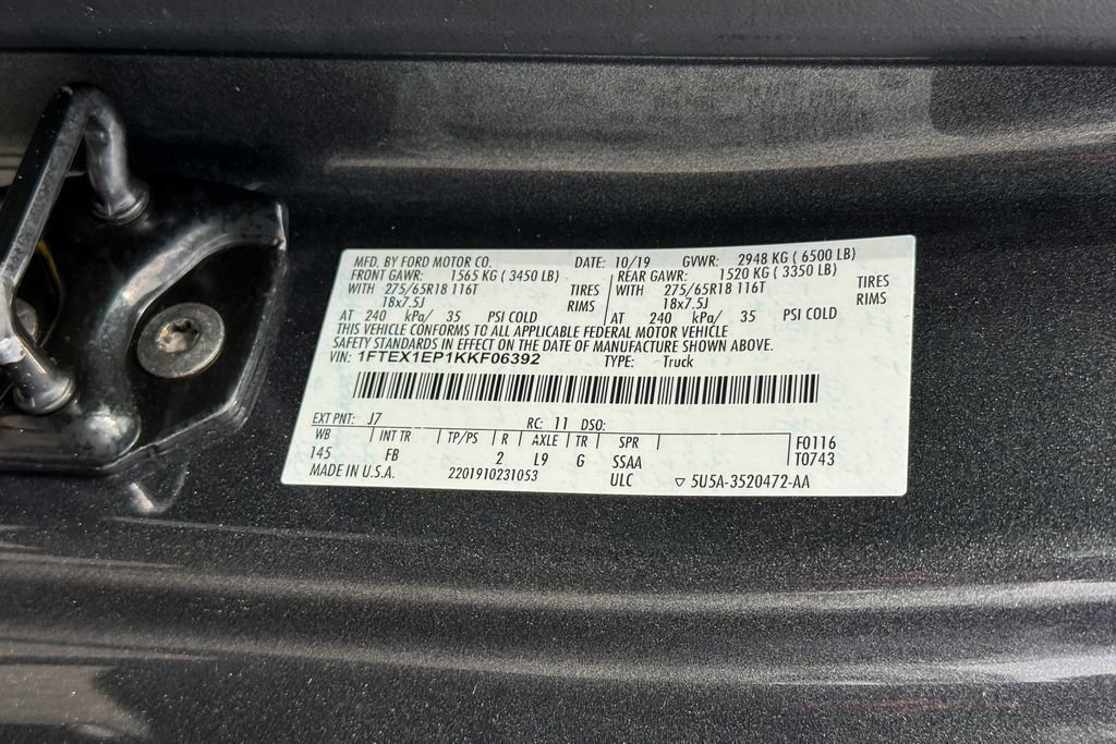 Certified 2019 Ford F150 XLT w/ Equipment Group 302A Luxury image 23