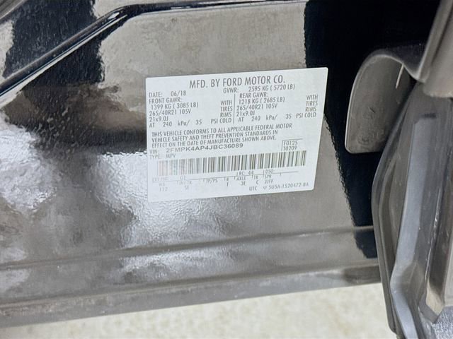 Certified 2018 Ford Edge Sport w/ Equipment Group 401A image 33