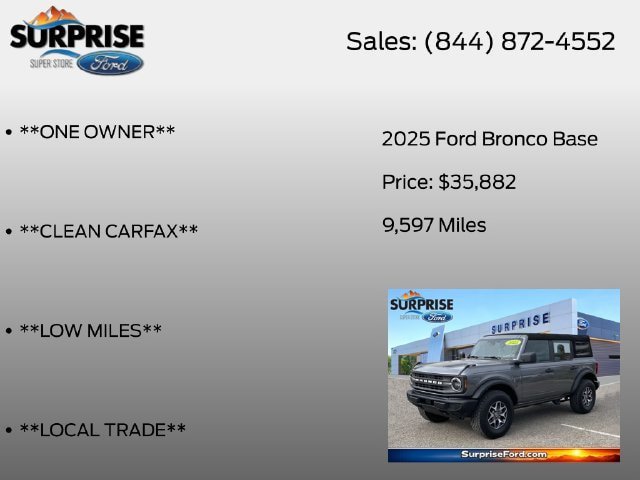 Certified 2025 Ford Bronco 4-Door AWD/4WD image 7