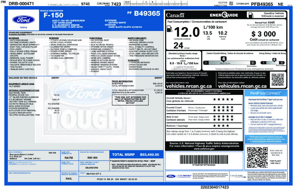Certified 2023 Ford F150 XLT AWD/4WD image 36