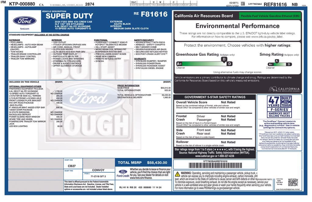 Certified 2024 Ford F250 XLT w/ FX4 Off-Road Package AWD/4WD image 3