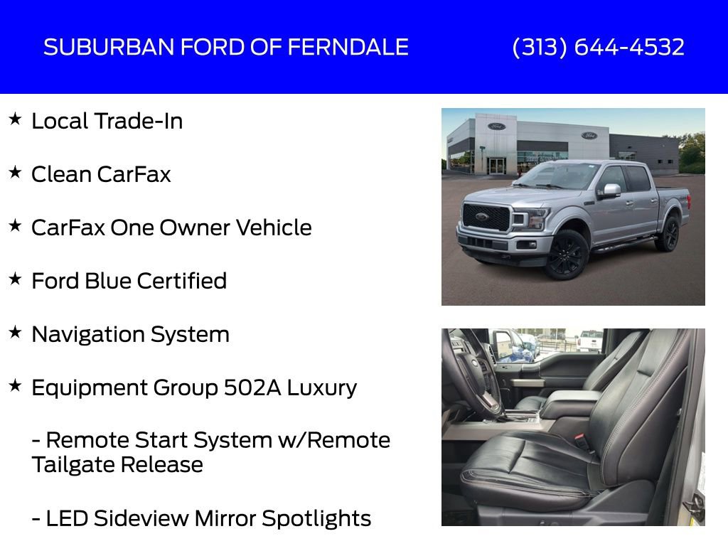 Certified 2020 Ford F150 Lariat w/ Equipment Group 502A Luxury image 4
