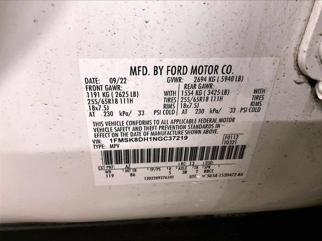 Certified 2022 Ford Explorer XLT AWD/4WD image 34