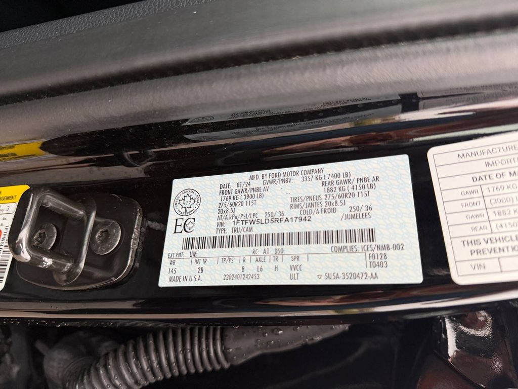 Certified 2024 Ford F150 Lariat w/ Equipment Group 502A High AWD/4WD image 32