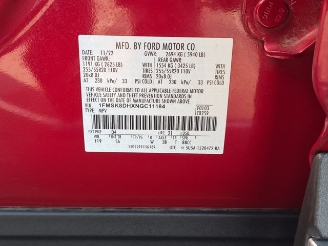 Certified 2022 Ford Explorer XLT w/ Equipment Group 202A AWD/4WD image 39