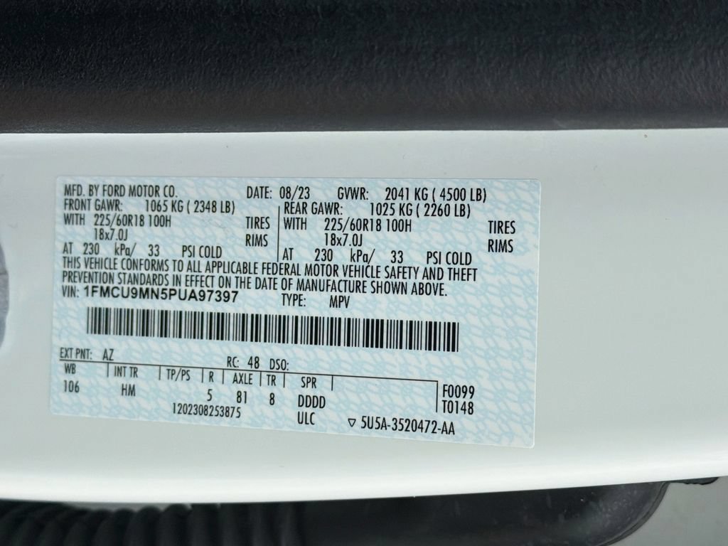 Certified 2023 Ford Escape ST-Line w/ Tech Pack #1 AWD/4WD image 34