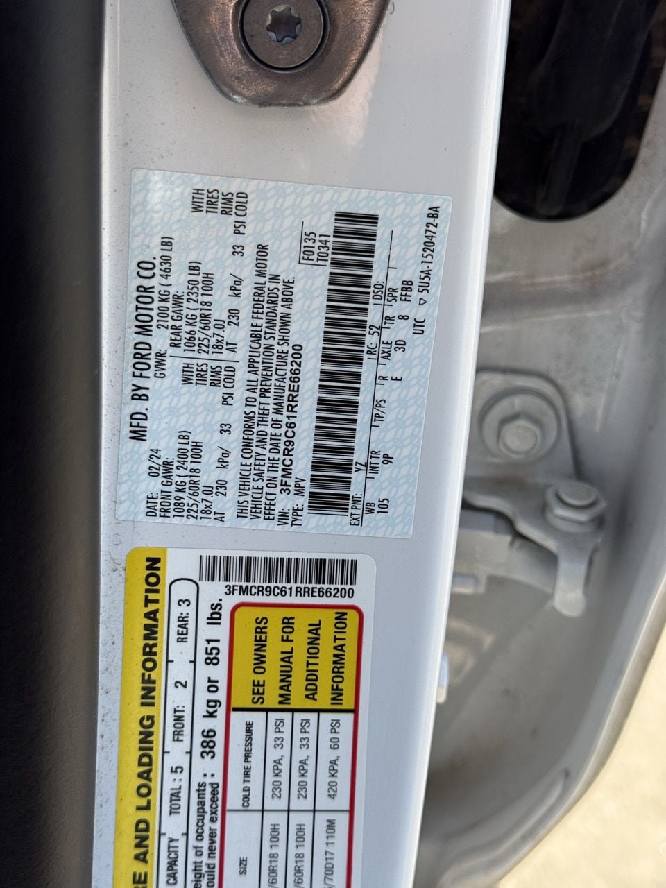 Certified 2024 Ford Bronco Sport Outer Banks AWD/4WD image 29