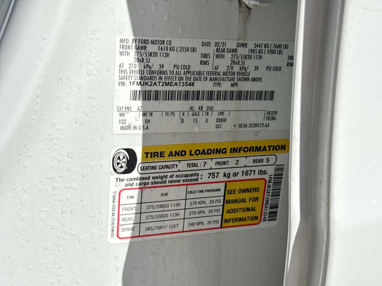 Certified 2021 Ford Expedition Max Limited AWD/4WD image 36